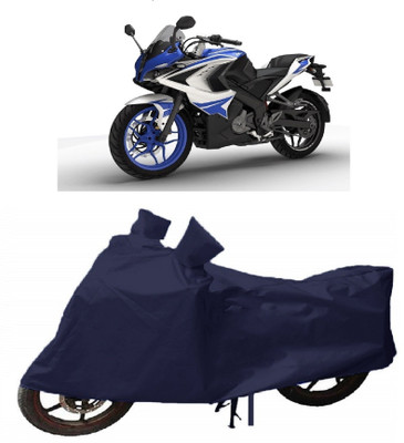 THE REAL ARV Waterproof Two Wheeler Cover for Bajaj(Pulsar RS 200, Blue)