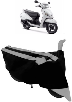 THE REAL ARV Waterproof Two Wheeler Cover for TVS(Jupiter, Grey, Black)