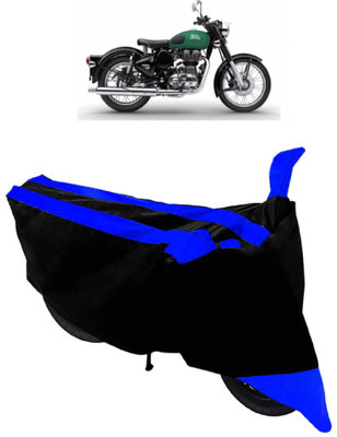 ABORDABLE Two Wheeler Cover for Royal Enfield(Twin, Blue, Black)