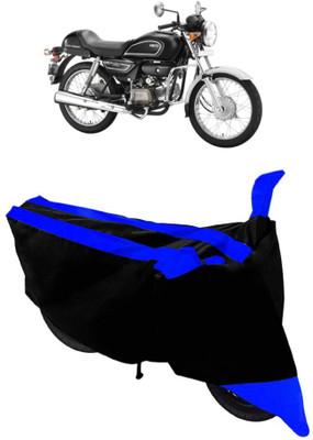 SHOPLINK Waterproof Two Wheeler Cover for Hero(Splendor Pro Classic, Blue, Black)