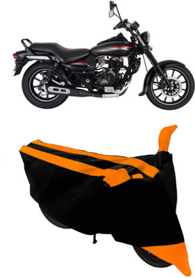 HEMSKAR Waterproof Two Wheeler Cover for Bajaj(Avenger 220 Street, Orange, Black)