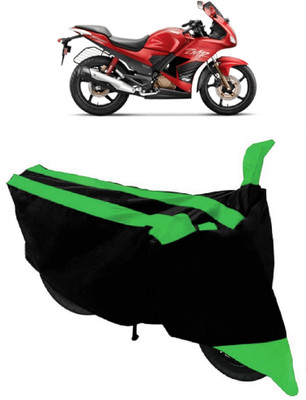 THE REAL ARV Two Wheeler Cover for Hero(Karizma ZMR, Green, Black)