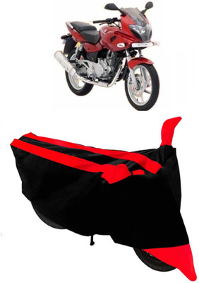 SHOPLINK Waterproof Two Wheeler Cover for Bajaj(Pulsar 220 DTS-i, Red, Black)