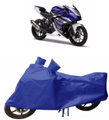 THE REAL ARV Waterproof Two Wheeler Cover for Yamaha(YZF R25, Blue)