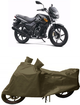 SHOPLINK Two Wheeler Cover for TVS(Flame DS 125, Green)