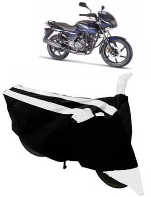 THE REAL ARV Waterproof Two Wheeler Cover for Bajaj(Pulsar 150, White, Black)