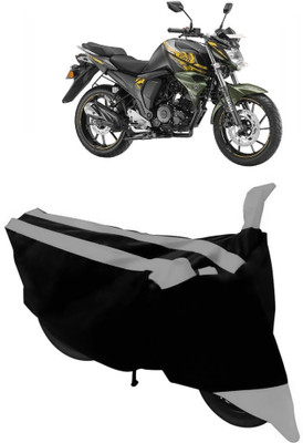 AutoGalaxy Waterproof Two Wheeler Cover for Yamaha(FZ-S, Grey, Black)