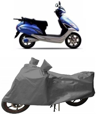 THE REAL ARV Waterproof Two Wheeler Cover for Lohia(Fame, Grey)