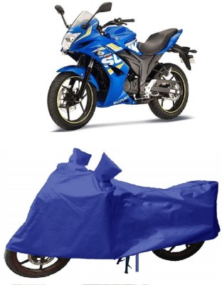 ABORDABLE Two Wheeler Cover for Suzuki(Gixxer SF, Blue)