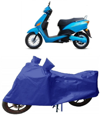 SHOPLINK Two Wheeler Cover for Hero(Electric Optima, Blue)