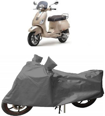 ABORDABLE Waterproof Two Wheeler Cover for Piaggio(Vespa VXL, Grey)