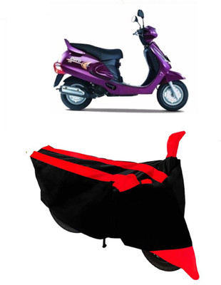 ABORDABLE Waterproof Two Wheeler Cover for Mahindra(Duro DZ, Red, Black)