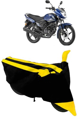 SHOPLINK Waterproof Two Wheeler Cover for Yamaha(Saluto, Yellow, Black)