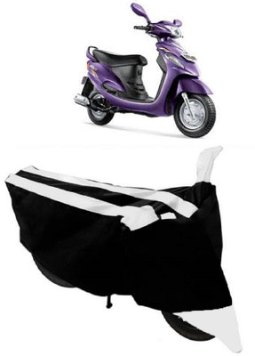 ABORDABLE Waterproof Two Wheeler Cover for Mahindra(Rodeo, White, Black)