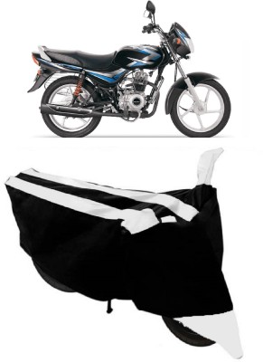 HEMSKAR Waterproof Two Wheeler Cover for Bajaj(CT100, White, Black)