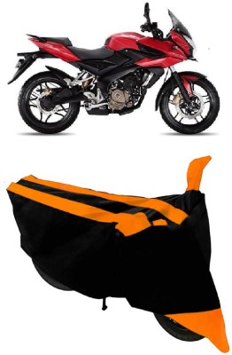 SHOPLINK Two Wheeler Cover for Bajaj(Pulsar AS 150, Orange, Black)