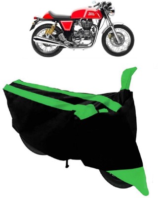 SHOPLINK Waterproof Two Wheeler Cover for Royal Enfield(Continental GT, Green, Black)