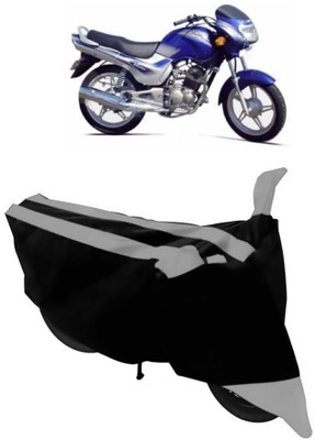 HEMSKAR Waterproof Two Wheeler Cover for TVS(Victor GLX, Grey, Black)