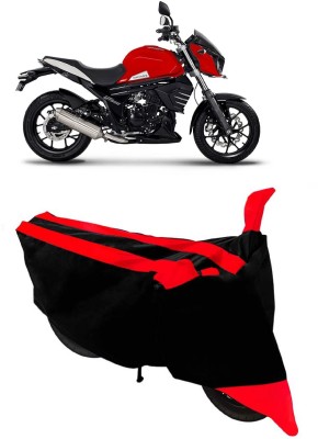 GANPRA Two Wheeler Cover for Mahindra(MOJO XT 300, Black, Red)