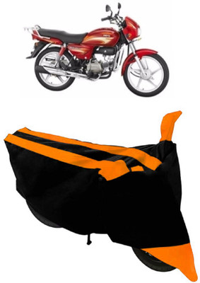 AutoGalaxy Waterproof Two Wheeler Cover for Hero(Splendor, Orange, Black)