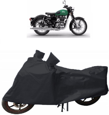 THE REAL ARV Two Wheeler Cover for Royal Enfield(Twin, Black)