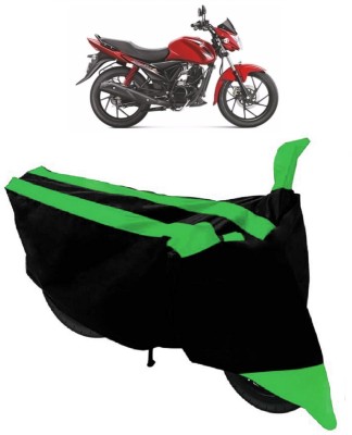 GANPRA Two Wheeler Cover for Suzuki(Sling Shot, Black, Green)