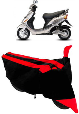 GANPRA Two Wheeler Cover for Hero(E Sprint, Black, Red)