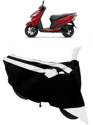 ENTIRELY ELITE Waterproof Two Wheeler Cover for Honda(Grazia, White, Black)