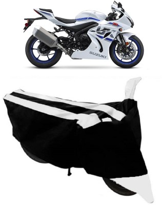 GANPRA Two Wheeler Cover for Suzuki(GSX, Black, White)