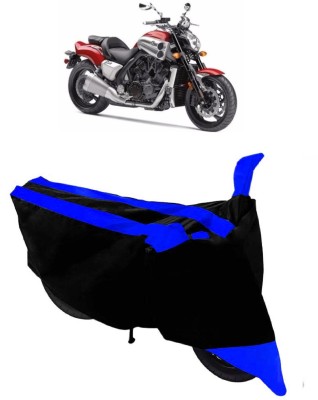 THE REAL ARV Waterproof Two Wheeler Cover for Yamaha(VMAX, Blue, Black)