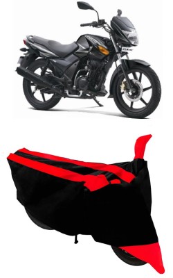 SHOPLINK Waterproof Two Wheeler Cover for TVS(Flame SR125, Red, Black)