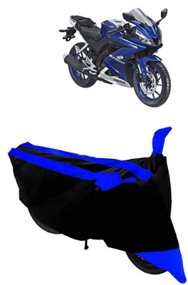 AutoGalaxy Waterproof Two Wheeler Cover for Yamaha(R15 V3, Blue, Black)