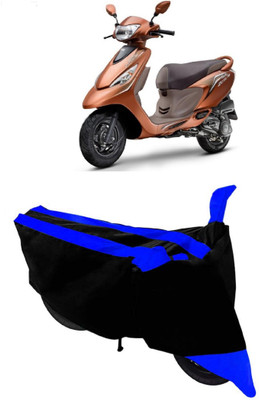 ABORDABLE Two Wheeler Cover for TVS(Zest, Blue, Black)