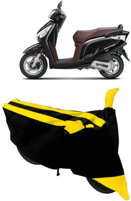 AutoGalaxy Waterproof Two Wheeler Cover for Honda(Aviator, Yellow, Black)