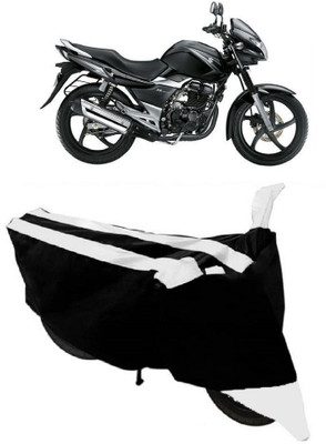 THE REAL ARV Waterproof Two Wheeler Cover for Suzuki(GS 150R, White, Black)