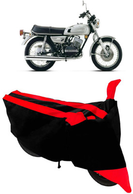 ABORDABLE Waterproof Two Wheeler Cover for Yamaha(RD 350, Red, Black)