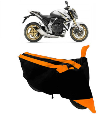 HEMSKAR Waterproof Two Wheeler Cover for Honda(CB 1000R, Orange, Black)