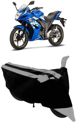 HEMSKAR Two Wheeler Cover for Suzuki(Gixxer SF, Grey, Black)