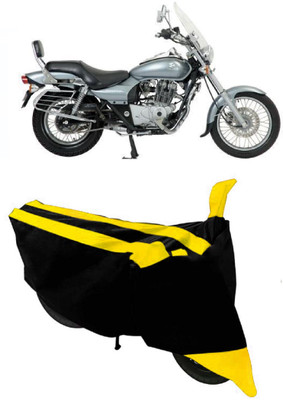 SHOPLINK Waterproof Two Wheeler Cover for Bajaj(Avenger 220 DTS-i, Yellow, Black)