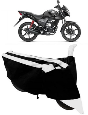 ABORDABLE Two Wheeler Cover for Honda(CB Twister, White, Black)
