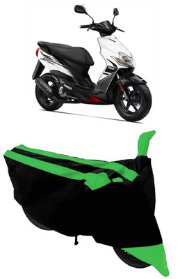 HEMSKAR Waterproof Two Wheeler Cover for Yamaha(Jog R, Green, Black)