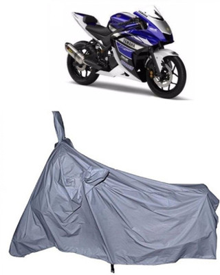 THE RAL ARV Waterproof Two Wheeler Cover for Yamaha(YZF R25, Silver)