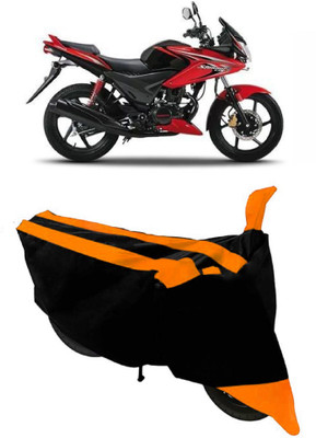 HEMSKAR Two Wheeler Cover for Honda(CBF Stunner, Orange, Black)