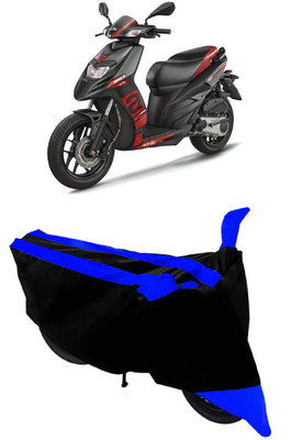 THE REAL ARV Waterproof Two Wheeler Cover for Aprilia(SR 125, Blue, Black)