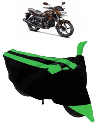 GANPRA Two Wheeler Cover for Hero(Hunk, Black, Green)