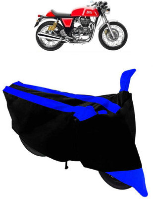 THE REAL ARV Two Wheeler Cover for Royal Enfield(Continental GT, Blue, Black)