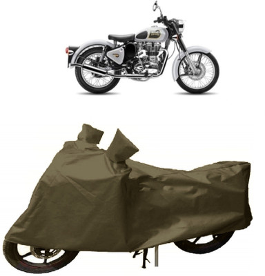 THE RAL ARV Waterproof Two Wheeler Cover for Royal Enfield(Classic 500, Green)