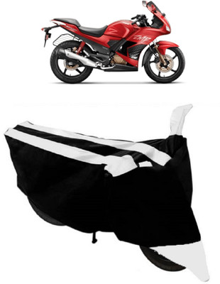 HEMSKAR Waterproof Two Wheeler Cover for Hero(Karizma ZMR, White, Black)