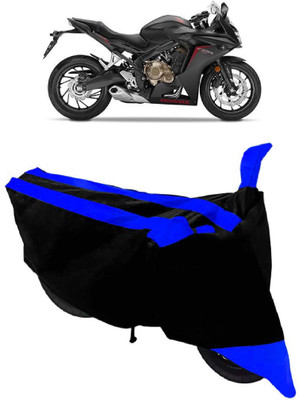 HEMSKAR Two Wheeler Cover for Honda(CBR 650F, Blue, Black)