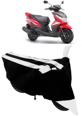 THE RAL ARV Two Wheeler Cover for Yamaha(Ray Z, White, Black)